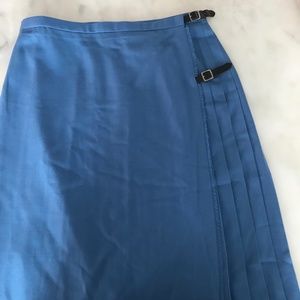 Mairi Macintyre Vintage Blue Wool Scottish Kilt